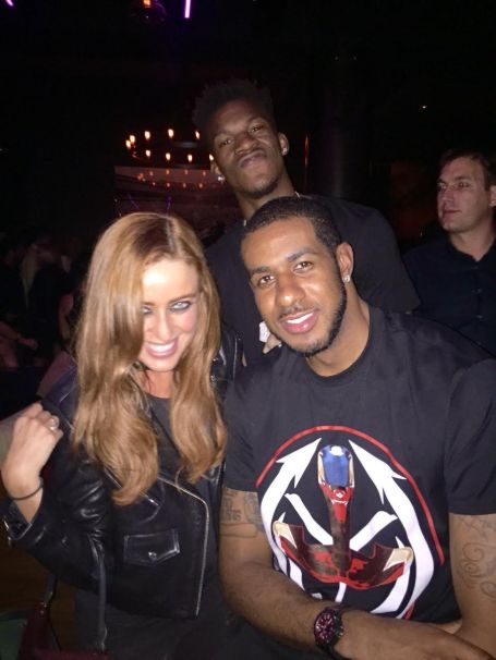 Aldridge and his friends hanging out.